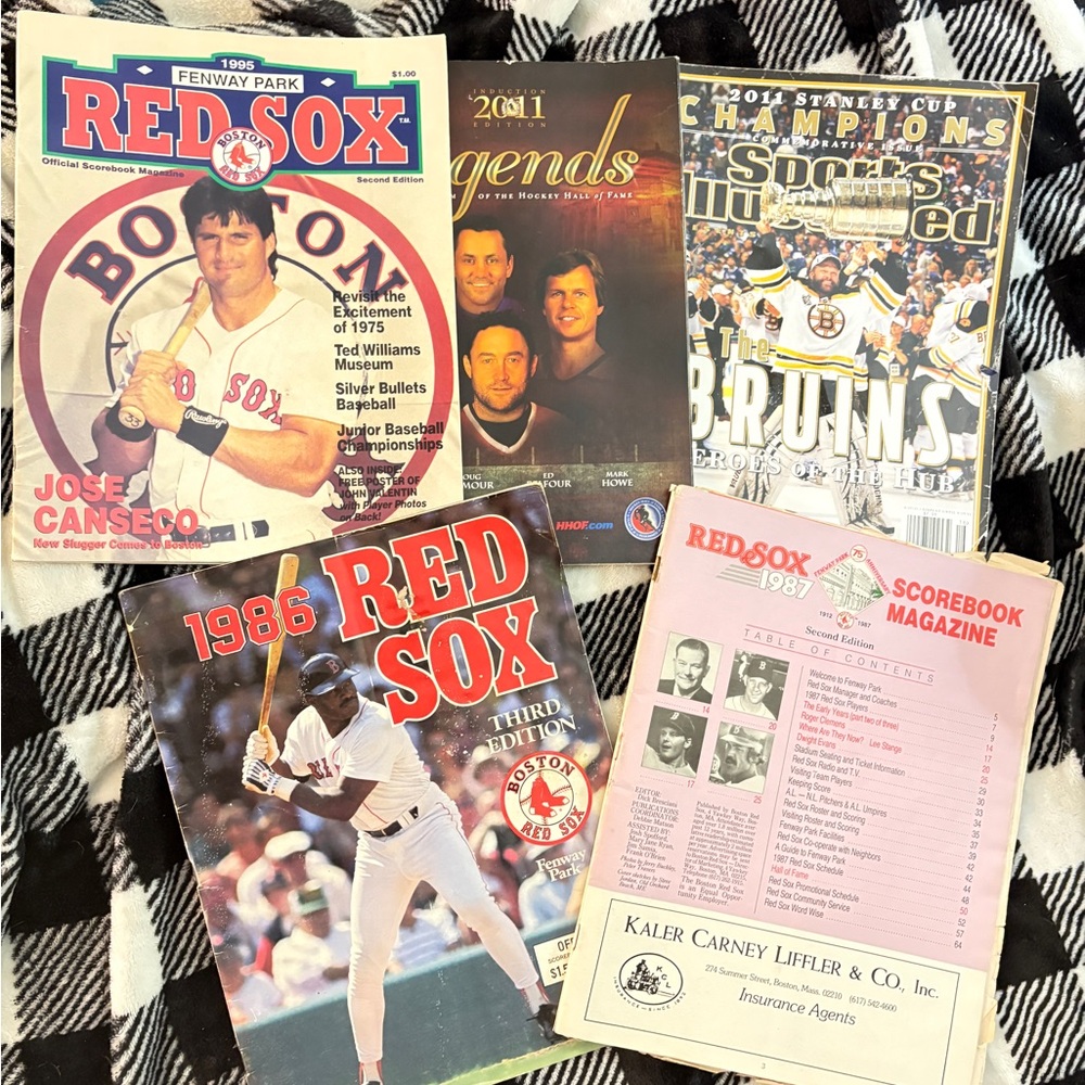 Vintage Boston Sports  Magazine Collection